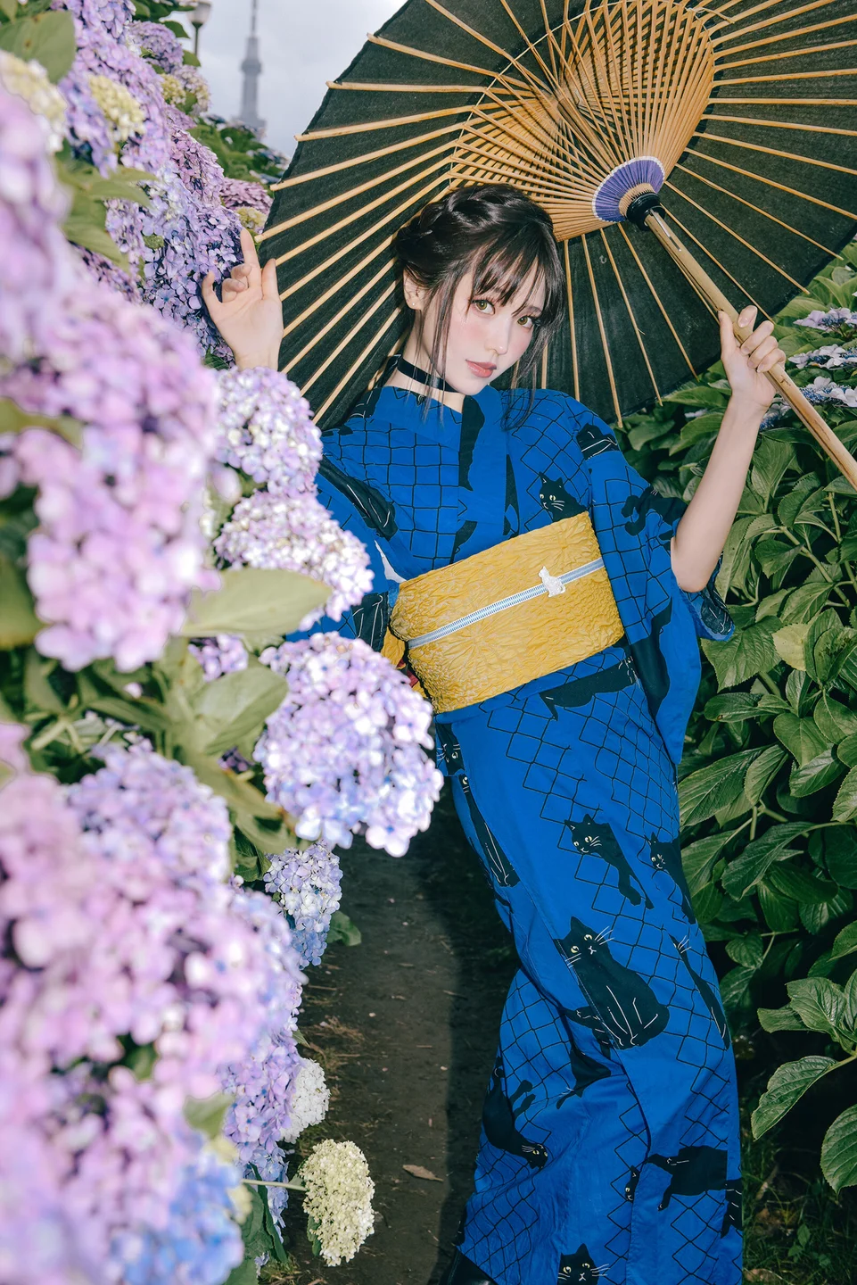 ElyEE子 - Rainy Season Black Cat [38P,4V-93MB] tg@simisebaisi 【丝足阁】021.webp